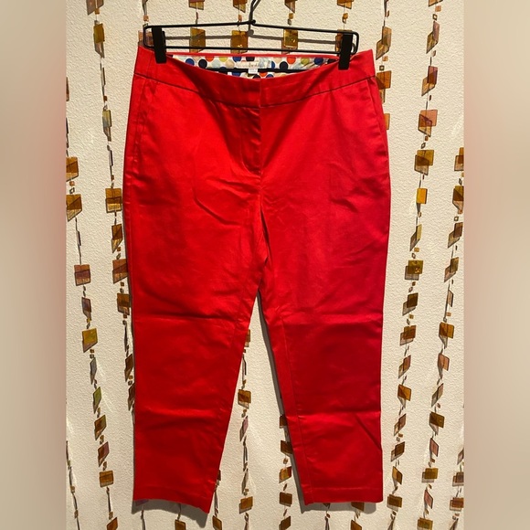 Boden Bright Red Women's Capris - Picture 1 of 5